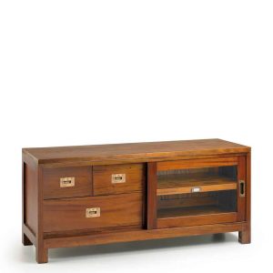 Mueble tv flamingo 3 cajones 1 puerta corredera Mueble tv flamingo 3 cajones 1 puerta corredera
