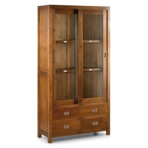 Vitrina star 4 cajones 2 puertas correderas