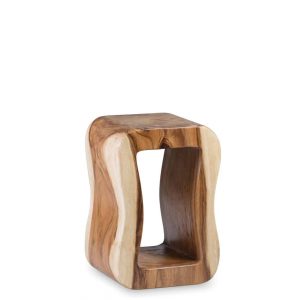 Taburete rectangular tronco Taburete rectangular tronco