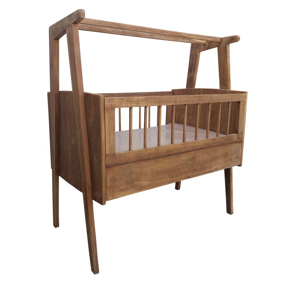 Cuna antigua teka maciza - Muebles Orencio - Denzzo (8424345942061)