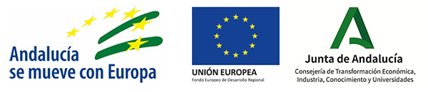 Subvención cofinanciada por la Unión Europea a través del Fondo Europeo de Desarrollo Regional y la Administración de la Junta de Andalucía Subvención cofinanciada por la Unión Europea a través del Fondo Europeo de Desarrollo Regional y la Administración de la Junta de Andalucía