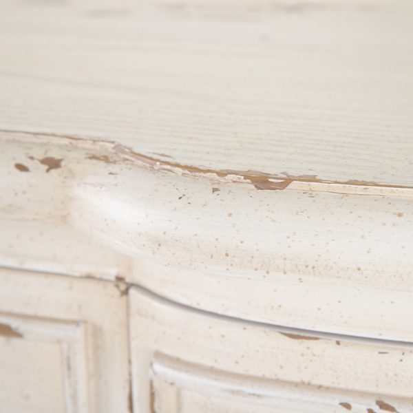 Consola blanco rozado madera de abeto