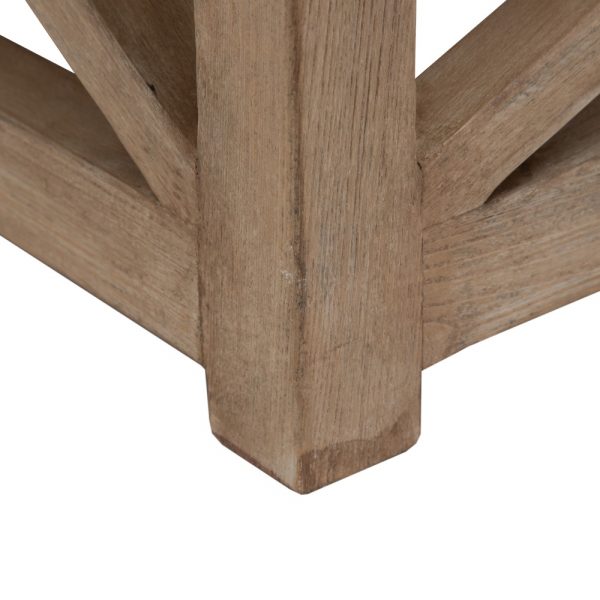 Mesa centro natural madera de olmo