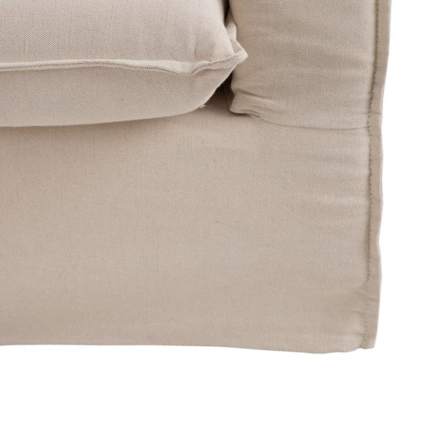 Sofá chaise longue beige tejido salón