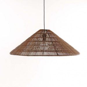 Pantalla de ratán sintético forma cónica