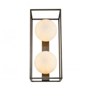 Aplique rectangular dorado envejecido y dos bolas Aplique rectangular dorado envejecido y dos bolas