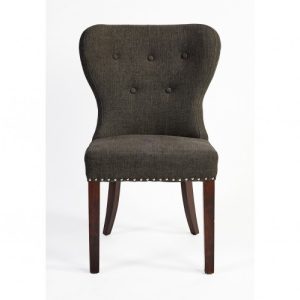 Silla gris oscuro con tachuelas Silla gris oscuro con tachuelas