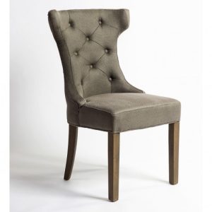 Silla gris y madera Silla gris y madera