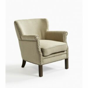 Sillon de lino con tachuela