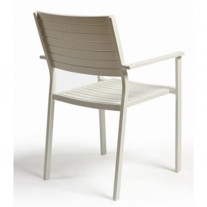 Sillón aluminio blanco