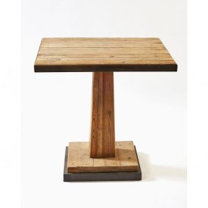 Mesa de madera y metal Mesa de madera y metal