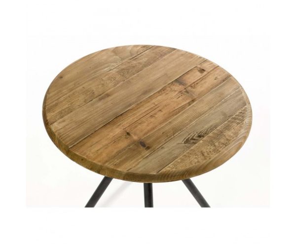 Mesa de madera y acero tablero regulable
