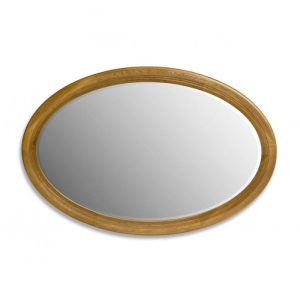 Espejo ovalado natural Espejo ovalado natural
