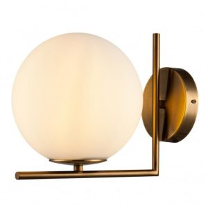 Lámpara aplique pared metal y cristal Lámpara aplique pared metal y cristal