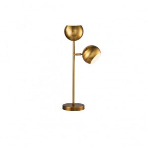 Lámpara de mesa de acero dorado envejecido Lámpara de mesa de acero dorado envejecido