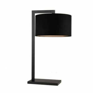 Lámpara de sobremesa pantalla negra