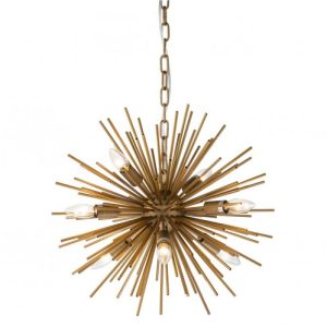 Lámpara de techo acero dorado envejecido Lámpara de techo acero dorado envejecido