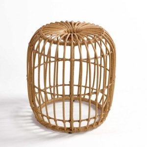 Mesa auxiliar de ratán sintético