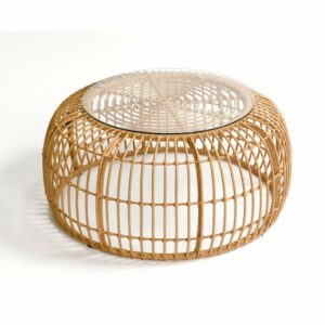 Mesa de centro de ratán para exterior