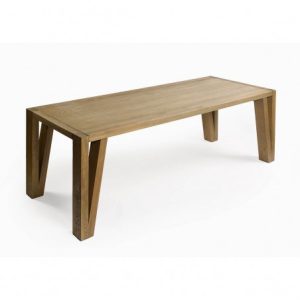 Mesa de comedor rectangular acabado roble Mesa de comedor rectangular acabado roble