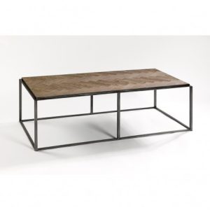 Mesa de madera y metal