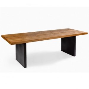 Mesa madera de roble y metal Mesa madera de roble y metal