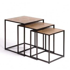 Set de mesas auxiliares escalonadas