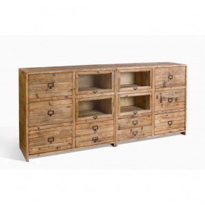 Aparador madera y cristal