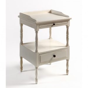 Mesa de café color blanca