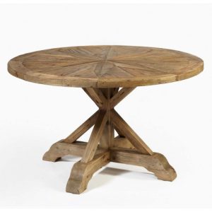 Mesa redonda madera envejecida Mesa redonda madera envejecida