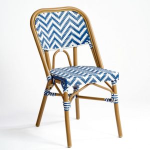 Silla bistró ratán sintético y metal