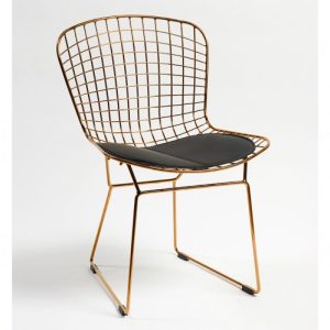 Silla de metal color cobre Silla de metal color cobre