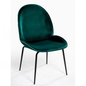 Silla verde pata negra