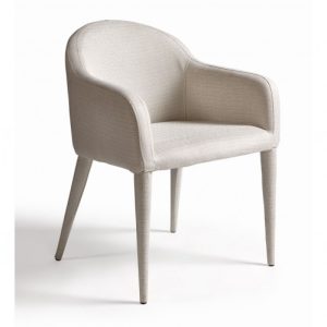 Sillón blanco roto tapizado Sillón blanco roto tapizado