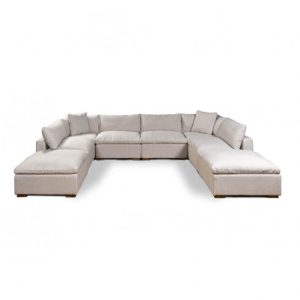 Sofá modular de lino Sofá modular de lino
