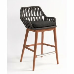 Taburete teca y cuerda Taburete teca y cuerda