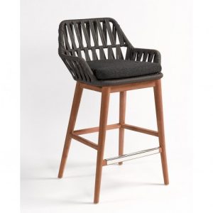 Taburete teca y cuerda Taburete teca y cuerda