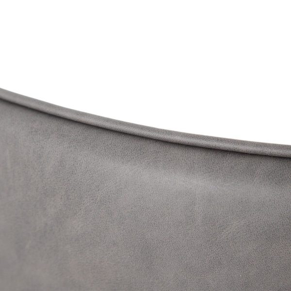 Silla gris piel salón 58 x 58 x 81,50 cm
