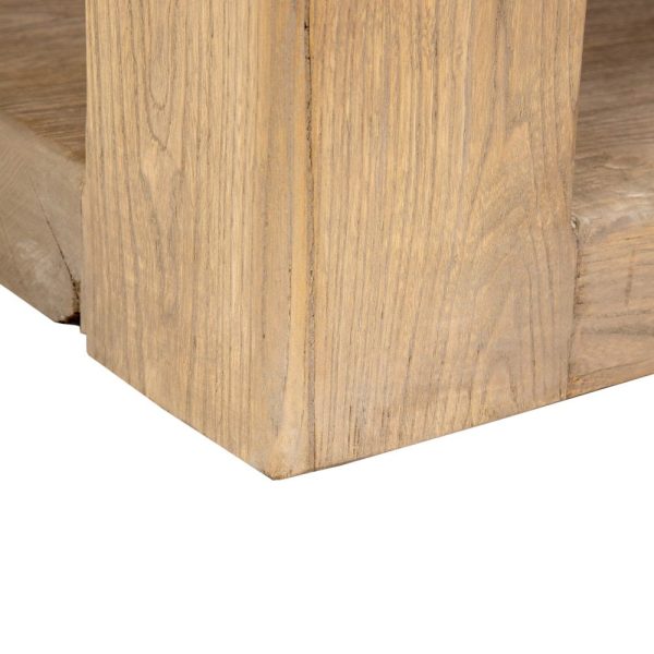 Mesa centro natural madera de olmo 184 x 94 x 44 cm