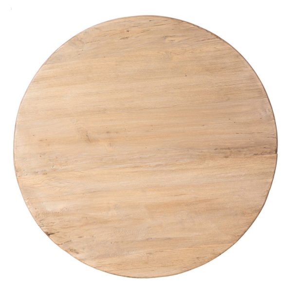 Mesa centro natural madera de olmo 105 x 105 x 40 cm