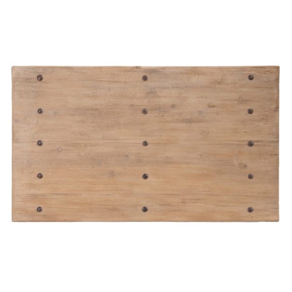 Mesa centro natural madera de olmo 170 x 100 x 30 cm