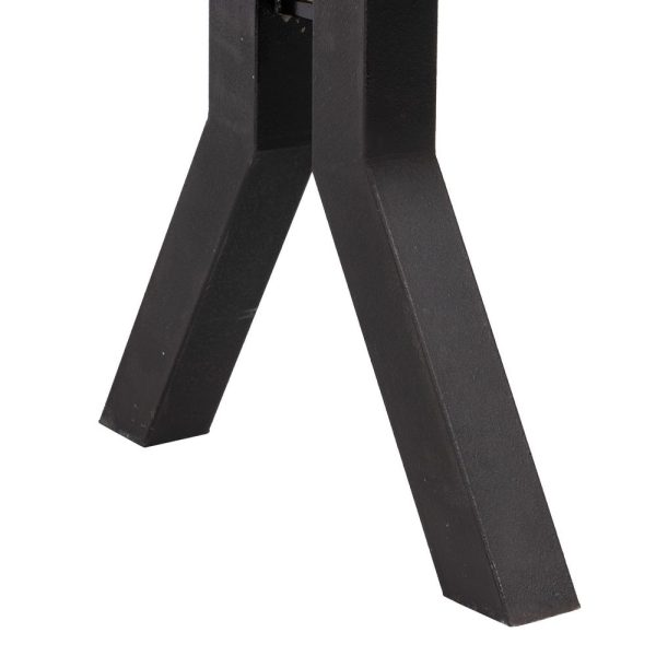 Mesa comedor natural-negro 200 x 100 x 78 cm