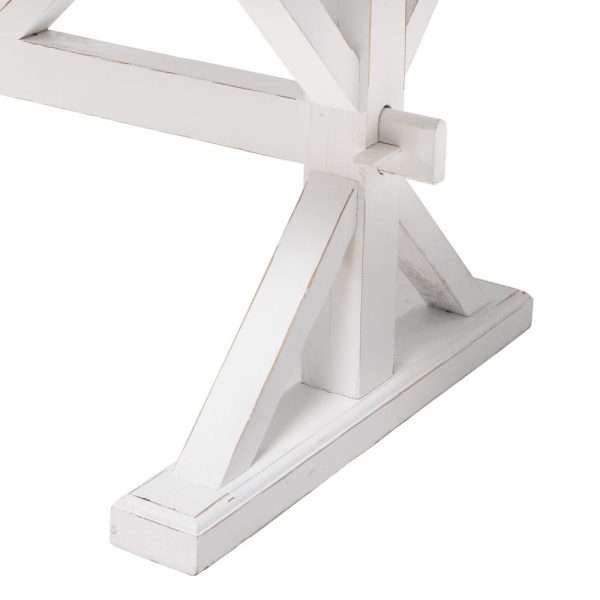 Mesa comedor natural-blanco 200 x 100 x 78 cm