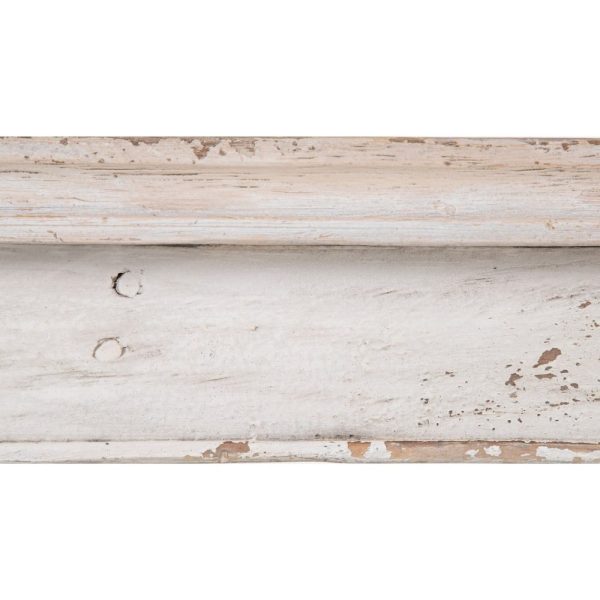 Consola blanco rozado madera entrada 300 x 42 x 97 cm