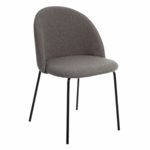 Silla Gris Tejido-Metal Moderno Salón 50 X 54 X 78,50 Cm