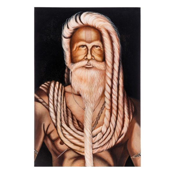 Cuadro pintura negro-crema lienzo 100 x 4 x 150 cm