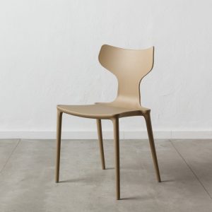 Silla Beige Polipropileno 47 X 41 X 83,50 Cm Silla Beige Polipropileno 47 X 41 X 83,50 Cm