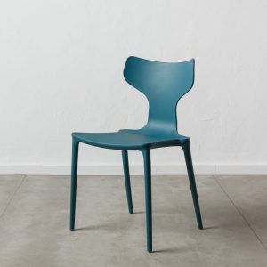 Silla Azul Polipropileno 47 X 41 X 83,50 Cm Silla Azul Polipropileno 47 X 41 X 83,50 Cm
