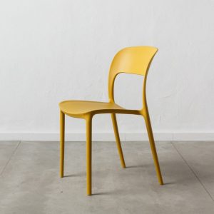 Silla Amarillo Polipropileno 43 X 43 X 83,20 Cm Silla Amarillo Polipropileno 43 X 43 X 83,20 Cm