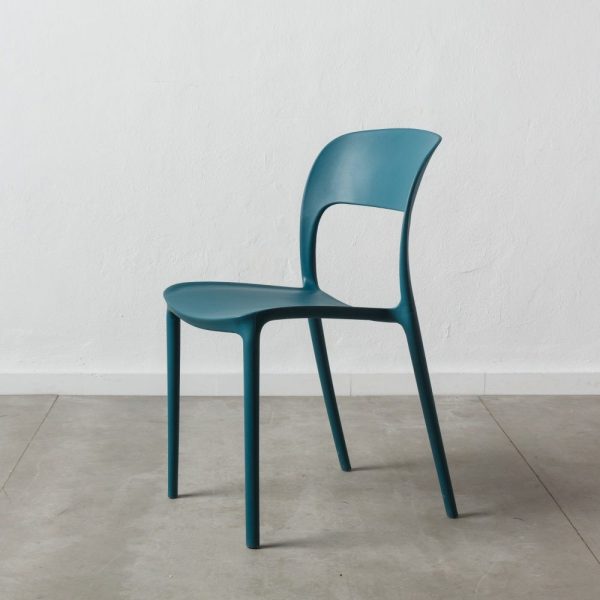 Silla azul polipropileno 43 x 43 x 83,20 cm